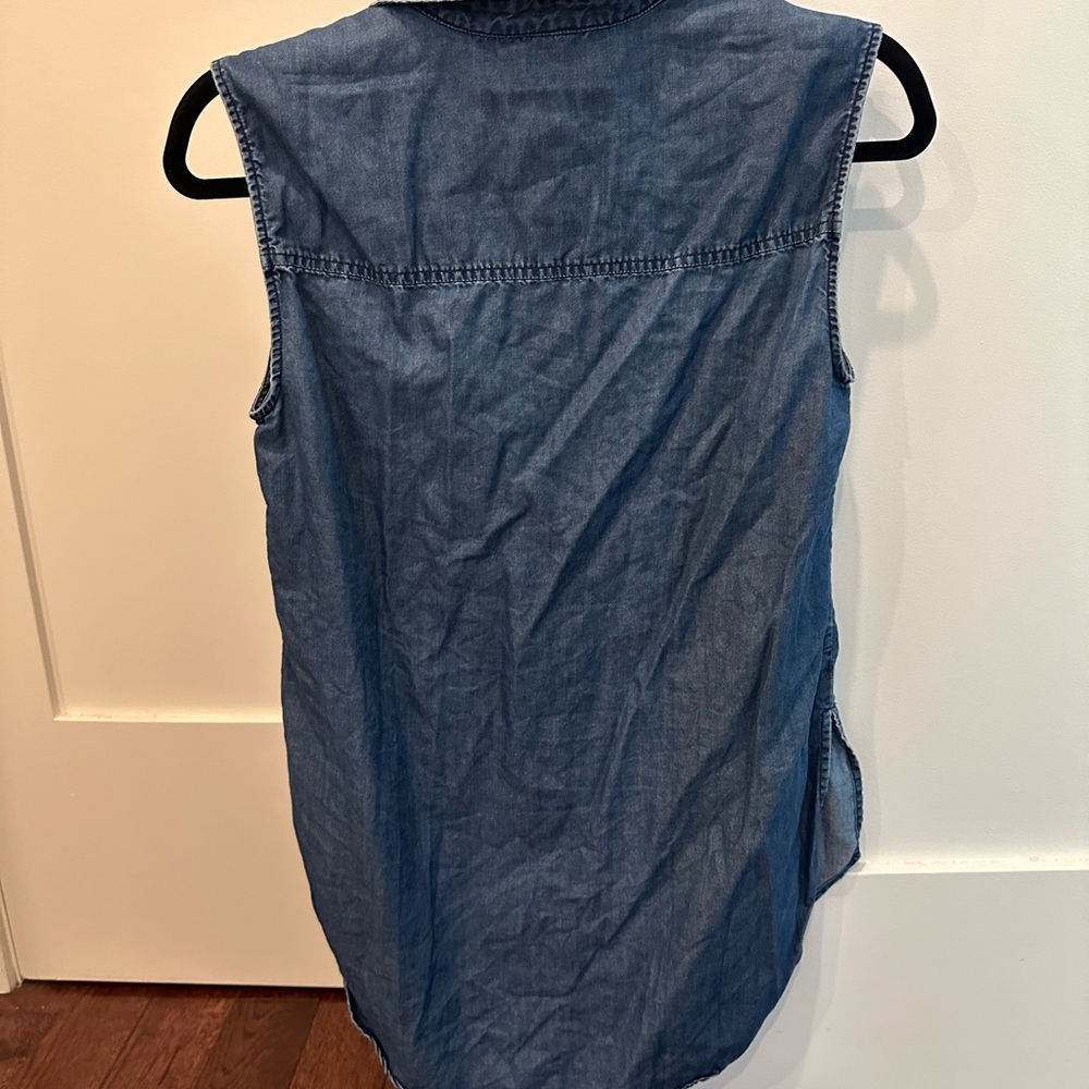 French Connection Chambray Button Up - image 2